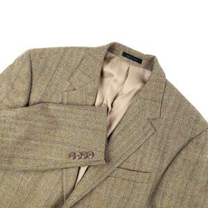 Lauren Ralph Lauren Herringbone Blazer Men’s 42R Wool Brown 2 Buttons Sport Coat